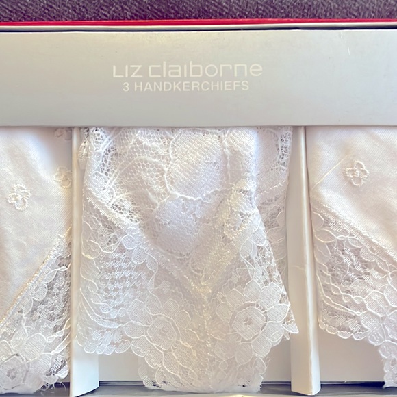 NWT.  VINTAGE.  Liz Claiborne qty. 3 Handkerchiefs - Picture 3 of 3